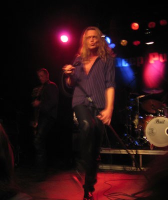 Johnny on stage in Amager Bio